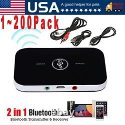 Bluetooth Transmitter & Receiver Wireless Adapter For Home stereos/speakers Lot