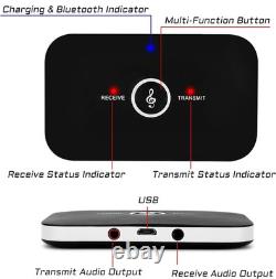 Bluetooth Transmitter & Receiver Wireless Adapter For Home stereos/speakers Lot