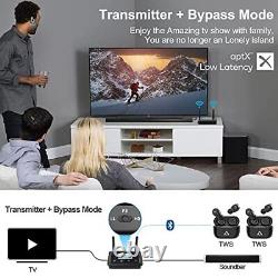 Bluetooth Transmitter Receiver for TV Home Stereo, Long Range Bluetooth B03+
