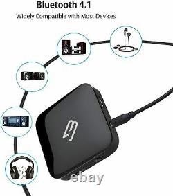 Bluetooth USB Wireless Transmitter Receiver 2in1 Audio Adapter 3.5mm Aux Car