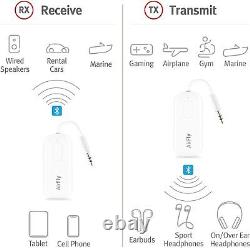 Bluetooth Wireless Audio Transmitter Receiver for up to 2 AirPods Headphones