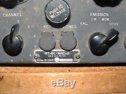 COLLINS RT-91/ARC-2 HF 2-9 MCs USN TRANSMITTER/RECEIVER looks UNMODIFIED