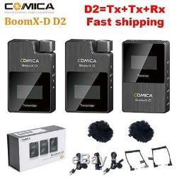 COMICA BoomX-D D2 2.4G Wireless Lavalier Microphone + 2x Transmitter 1x Receiver