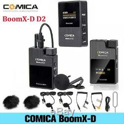 COMICA BoomX-D D2 2.4G Wireless Lavalier Microphone + 2x Transmitter 1x Receiver