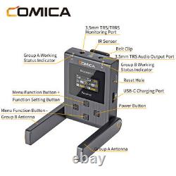 COMICA BoomX-U U2 Broadcast Level UHF Wireless Microphone Transmitter Receiver