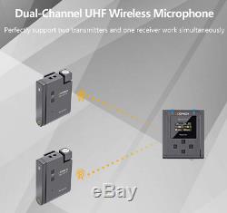 COMICA BoomX-U U2 Broadcast UHF Wireless Microphone System Transmitter Receiver
