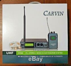 Carvin EM900 Wireless In-ear Personal Monitor Transmitter & Receiver System