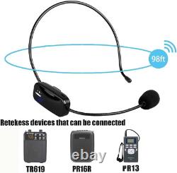 Church Sound Translation System 1 PC FM Transmitter Headset 10 PC Radio Receiver