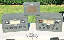 Collins ham radio receiver speaker transmitter set 75A1 32V-2 270G-1