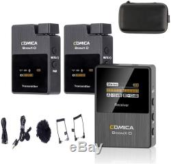 Comica BoomX-D D2 2.4G Wireless Microphone+2Transmitters 1 Receiver for Camera