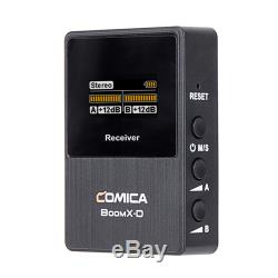 Comica BoomX-D D2 2.4G Wireless Microphone+2Transmitters 1 Receiver for Camera