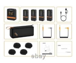 Comica Vimo Q Four-channel Mini Wireless Microphone 4x Transmitters 1x Receiver