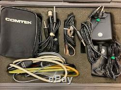 Comtek Wireless Lot of 2 Transmitters, 4 Receivers, Cables, Belt Packs, Cases
