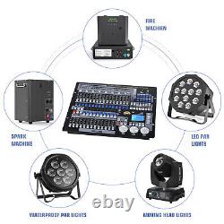 DMX 1024CH Controller Console + Wireless Receiver Transmitter For Stage Lights