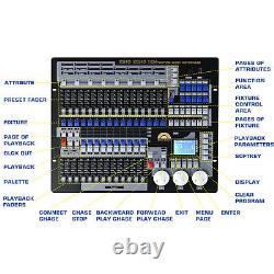 DMX 1024CH Controller Console + Wireless Receiver Transmitter For Stage Lights