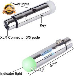 DMX Wireless, 8Pcs 2.4G DMX 512 1 Male Transmitter & 7 Female Receivers Short V