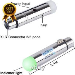 DMX Wireless, 8Pcs 2.4G DMX 512 1 Male Transmitter & 7 Female Receivers Short V