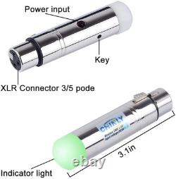 DMX Wireless, 8Pcs 2.4G DMX 512 1 Male Transmitter & 7 Female Receivers Short V