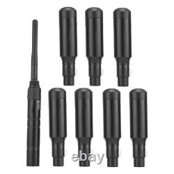 DMX Wireless Receiver Transmitter Rechargeable Battery Stage Light 8 PCs Black