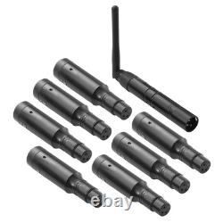 DMX Wireless Receiver Transmitter Rechargeable Battery Stage Light 8 PCs Black