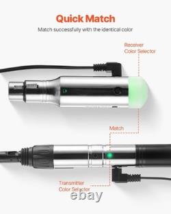 DMX Wireless Receiver Transmitter Rechargeable Battery Stage Light 8 PCs Silver