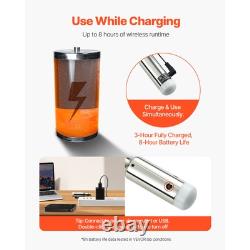 DMX Wireless Receiver Transmitter Rechargeable Battery Stage Light 8 PCs Silver