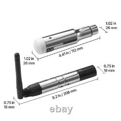 DMX Wireless Receiver Transmitter Rechargeable Battery Stage Light 8 PCs Silver