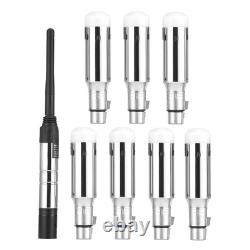 DMX Wireless Receiver Transmitter Rechargeable Battery Stage Light 8 PCs Silver