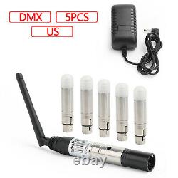 DMX512 Wireless 1 Transmitter 5 Receiver DMX Controller 2.4G Stage Lighting T AT