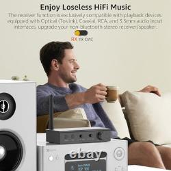 DS700 HiFi Bluetooth Audio Transmitter Receiver for TV, Long Range Wireless