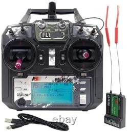 DTXMX FS-i6X 10CH Radio Transmitter and Receiver FS-iA10B 2.4G RC Controller