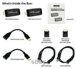 Diamond Wireless HDMI USB Powered Extender Kit, TV Transmitter & Receiver 1080p