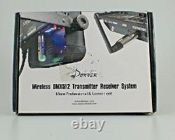 Donner 8-pcs DMX512 Transmitter Receiver Dfi DJ 2.4G, 1 Transmitter 7 Receivers