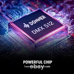 Donner DMX Wireless Controller Transmitter + 5 Receivers With Battery Light Dome