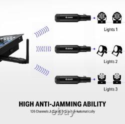 Donner DMX512 Wireless Transmitter + 5Pcs Receiver Built-in Battery & Light Dome