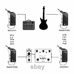 Donner Wireless Guitar Transmitter Receiver, UHF Wireless Guitar System, 2.5ms