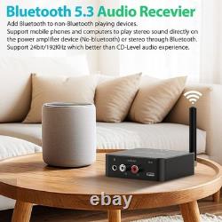 Dual-Band Wireless Audio Transmitter & Receiver, 160ft Range, Low Latency, Bluet