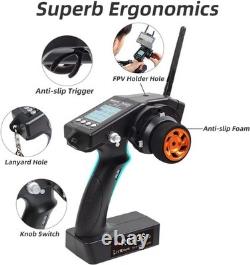 Durable 2.4GHz RC Transmitter with Built-in Gyro for Buggy and Crawler Vehicles