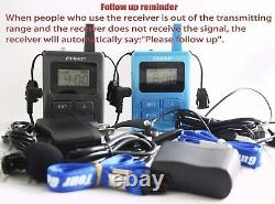 ELGT-470 Wireless Tour Guide System 2 Transmitters & 12 Receivers with Charger