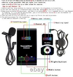 EX-100 Audio Trans Wireless Tour Guide System Microphone Earphone for Church