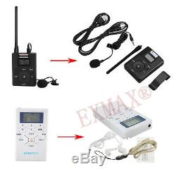 EXMAX 1 FM Transmitter 30 FM Radio Receiver Wireless Tour Guide System 60-108MHz
