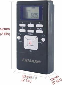 EXMAX EXG108 DSP Wireless FM Radio Receiver Transmitter Receiver Broadcast 1T30R