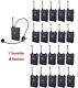 Exmax Uhf-938 Wireless Headset System For Church Train 1 Transmitter 20 Receiver