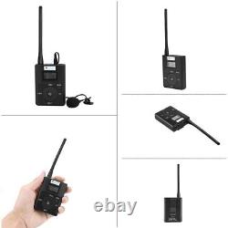 EXMAX Wireless FM Radio Receiver Transmitter Broadcast Tour System 1T20R(White)