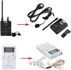 EXMAX Wireless FM Radio Receiver Transmitter Broadcast Tour System 1T20R(White)