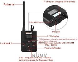 EXMAX Wireless Tour Guide Radio Voice Transmitter Receiver Broadcast Syste 1T30R