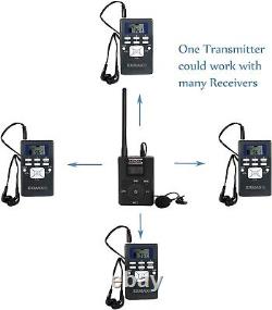 EXMAX Wireless Tour Guide Radio Voice Transmitter Receiver Broadcast Syste 1T30R
