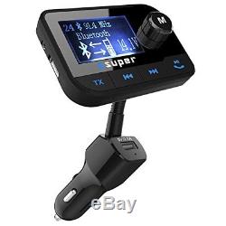 Esuper Fm Transmitter For Car Audio Wireless Receiver Radio Aux Bluetooth Car