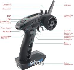 FS-GT5 6 Channels RC Transmitter with FS-BS6 Gyro Receiver Fly 2.4G Sky Radio Co