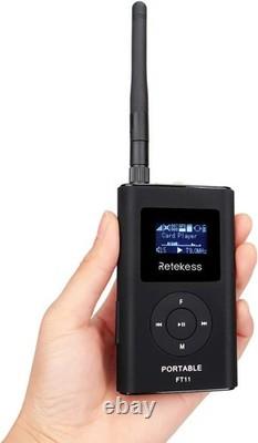 FT11 Portable FM Transmitter with Microphone Ideal for Church and Events